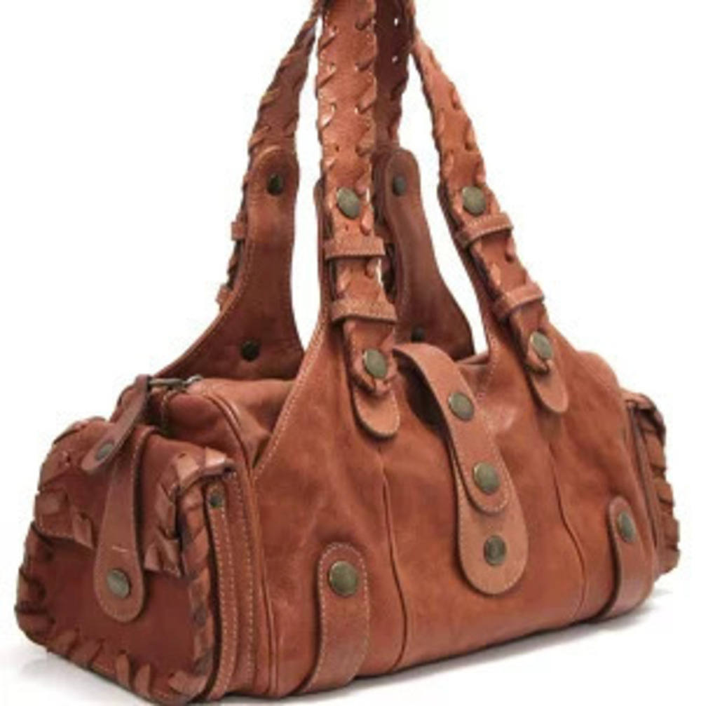 Chloe Shoulder Bag Leather Brown Silverado Brown